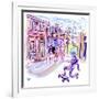 Coasting Down Grape Street-Josh Byer-Framed Giclee Print