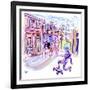 Coasting Down Grape Street-Josh Byer-Framed Giclee Print