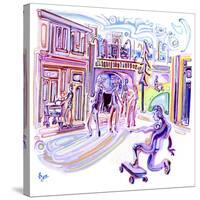 Coasting Down Grape Street-Josh Byer-Stretched Canvas