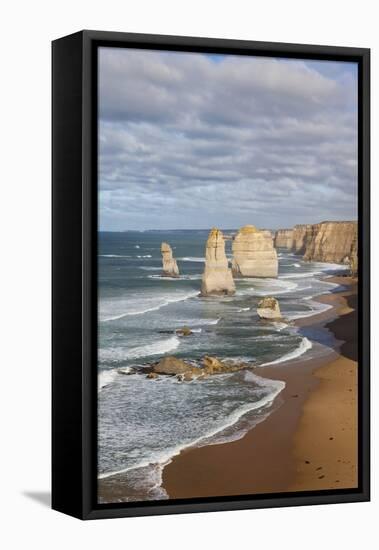 Coastline, 12 Apostles, Great Ocean Road, Port Campbell Np, Victoria, Australia-Martin Zwick-Framed Stretched Canvas