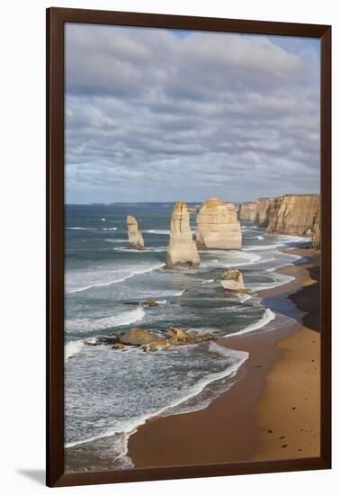 Coastline, 12 Apostles, Great Ocean Road, Port Campbell Np, Victoria, Australia-Martin Zwick-Framed Photographic Print