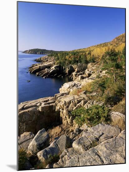 Coastline, Acadia National Park, Maine, New England, USA-Roy Rainford-Mounted Photographic Print