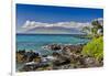 Coastline along Wailea Beach Path near Polo Beach Park, Maui, Hawaii.-Darrell Gulin-Framed Photographic Print