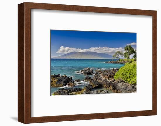 Coastline along Wailea Beach Path near Polo Beach Park, Maui, Hawaii.-Darrell Gulin-Framed Photographic Print
