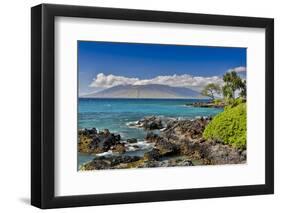 Coastline along Wailea Beach Path near Polo Beach Park, Maui, Hawaii.-Darrell Gulin-Framed Photographic Print