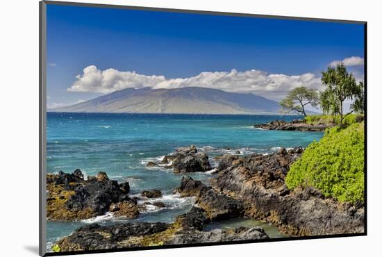 Coastline along Wailea Beach Path near Polo Beach Park, Maui, Hawaii.-Darrell Gulin-Mounted Photographic Print