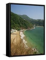 Coastline and Beach at Clearwater Bay in the New Territories, Hong Kong, China Asia-Fraser Hall-Framed Stretched Canvas