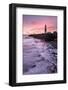 Coastline and Portland Bill Lighthouse at sunset, UK-Ross Hoddinott-Framed Photographic Print