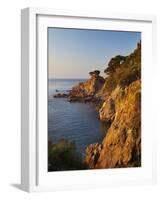 Coastline at Dawn, Calella De Palafrugell, Costa Brava, Catalonia, Spain, Mediterranean, Europe-Stuart Black-Framed Photographic Print
