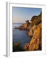 Coastline at Dawn, Calella De Palafrugell, Costa Brava, Catalonia, Spain, Mediterranean, Europe-Stuart Black-Framed Photographic Print