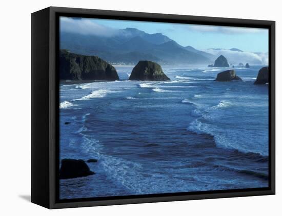 Coastline at Ecola State Park, Oregon Coast, USA-Janis Miglavs-Framed Stretched Canvas