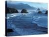 Coastline at Ecola State Park, Oregon Coast, USA-Janis Miglavs-Stretched Canvas