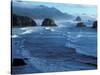 Coastline at Ecola State Park, Oregon Coast, USA-Janis Miglavs-Stretched Canvas