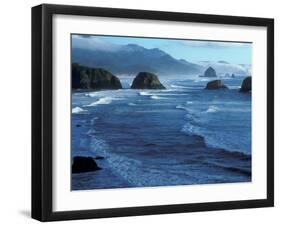 Coastline at Ecola State Park, Oregon Coast, USA-Janis Miglavs-Framed Premium Photographic Print