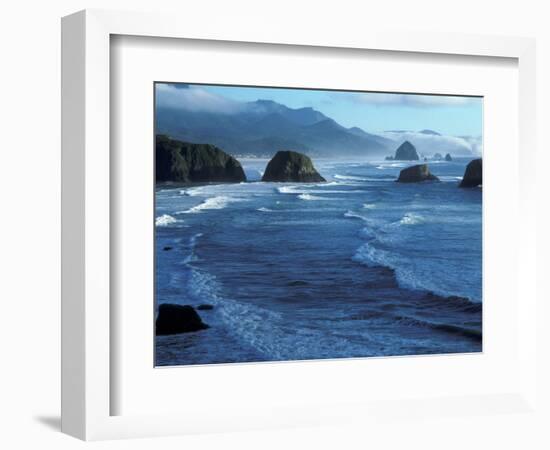 Coastline at Ecola State Park, Oregon Coast, USA-Janis Miglavs-Framed Photographic Print