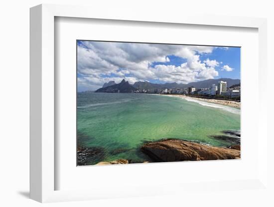 Coastline at Ipanema-George Oze-Framed Photographic Print