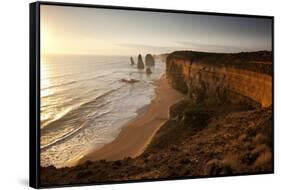Coastline at Port Campbell National Park-Paul Souders-Framed Stretched Canvas