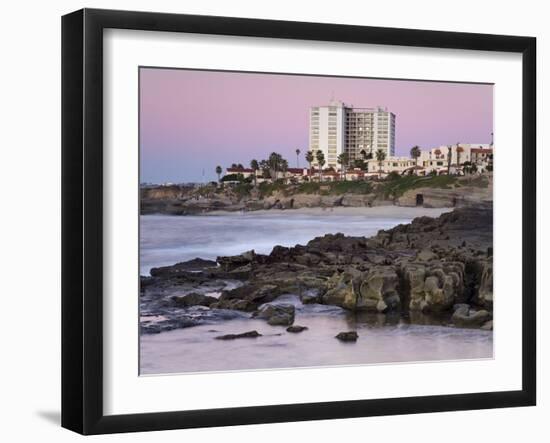 Coastline at Sunset, La Jolla, San Diego County, California, USA-Richard Cummins-Framed Photographic Print
