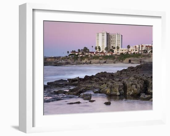 Coastline at Sunset, La Jolla, San Diego County, California, USA-Richard Cummins-Framed Photographic Print