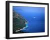 Coastline by Poros, Ionian Islands, Greece-Walter Bibikow-Framed Premium Photographic Print