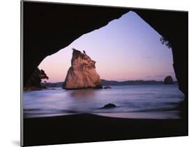 Coastline, Cathedral Cove, Coromandel Peninsula, North Island, New Zealand-Charles Gurche-Mounted Premium Photographic Print