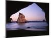 Coastline, Cathedral Cove, Coromandel Peninsula, North Island, New Zealand-Charles Gurche-Mounted Photographic Print