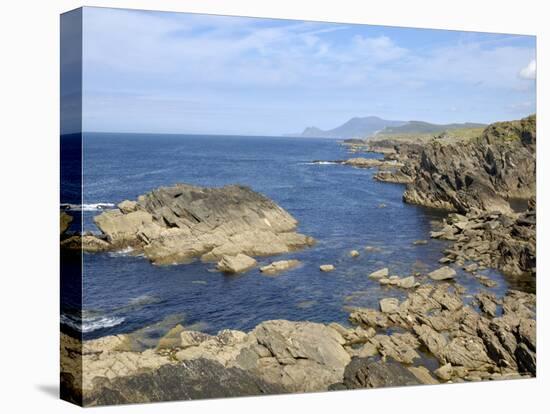 Coastline from the Atlantic Drive, Achill Island, County Mayo, Connacht, Republic of Ireland-Gary Cook-Stretched Canvas