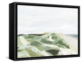 Coastline Greenery I-Annie Warren-Framed Stretched Canvas