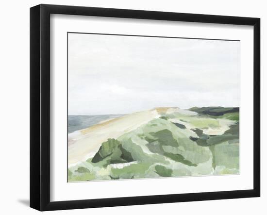 Coastline Greenery II-Annie Warren-Framed Art Print