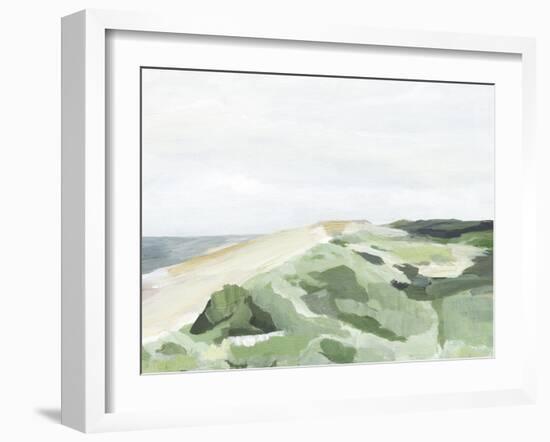 Coastline Greenery II-Annie Warren-Framed Art Print