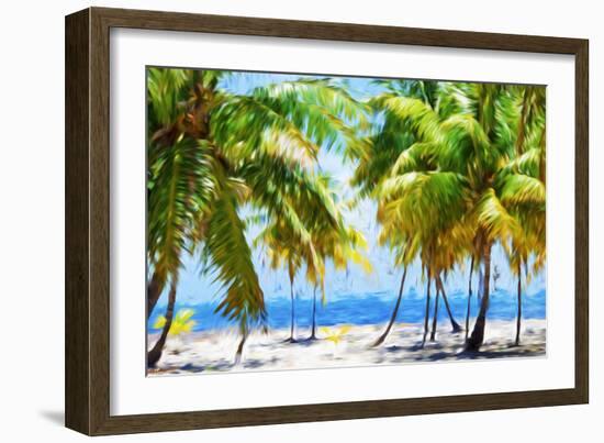 Coastline II - In the Style of Oil Painting-Philippe Hugonnard-Framed Giclee Print