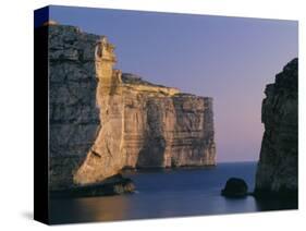 Coastline in the Evening at Dwejra, Gozo, Malta, Mediterranean, Europe-Fred Friberg-Stretched Canvas