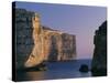 Coastline in the Evening at Dwejra, Gozo, Malta, Mediterranean, Europe-Fred Friberg-Stretched Canvas