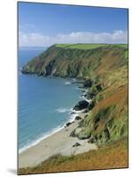 Coastline, Lantic Bay, Near Fowey, Cornwall, England, UK-John Miller-Mounted Photographic Print