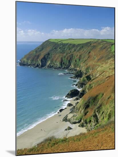 Coastline, Lantic Bay, Near Fowey, Cornwall, England, UK-John Miller-Mounted Photographic Print