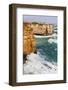 Coastline, Loch Ard Gorge, View Towards Elephant Rock, Great Ocean Road, Australia-Martin Zwick-Framed Photographic Print