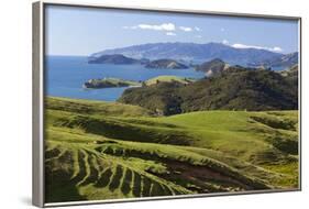 Coastline Looking North Towards Coromandel and Hauraki Gulf-Stuart-Framed Photographic Print