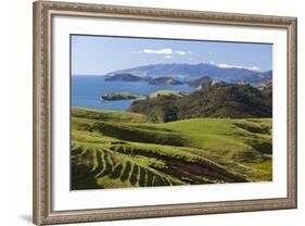 Coastline Looking North Towards Coromandel and Hauraki Gulf-Stuart-Framed Photographic Print