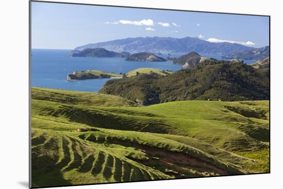 Coastline Looking North Towards Coromandel and Hauraki Gulf-Stuart-Mounted Photographic Print