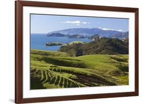 Coastline Looking North Towards Coromandel and Hauraki Gulf-Stuart-Framed Photographic Print