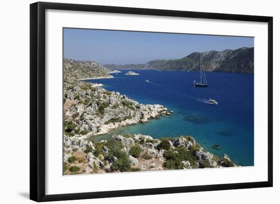 Coastline Looking to Kekova, Ucagiz, Near Kas-Stuart Black-Framed Photographic Print