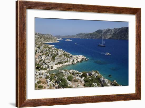 Coastline Looking to Kekova, Ucagiz, Near Kas-Stuart Black-Framed Photographic Print