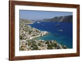 Coastline Looking to Kekova, Ucagiz, Near Kas-Stuart Black-Framed Photographic Print