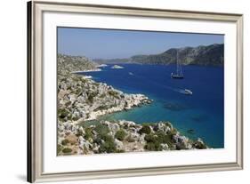 Coastline Looking to Kekova, Ucagiz, Near Kas-Stuart Black-Framed Photographic Print