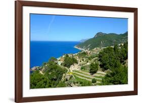 Coastline near Banyalbufar, Serra de Tramuntana, Majorca, Balearic Islands, Spain, Mediterranean, E-Carlo Morucchio-Framed Photographic Print