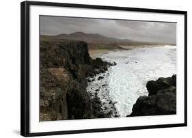 Coastline Near El Cotillo, Fuerteventura, Canary Islands-Peter Thompson-Framed Photographic Print
