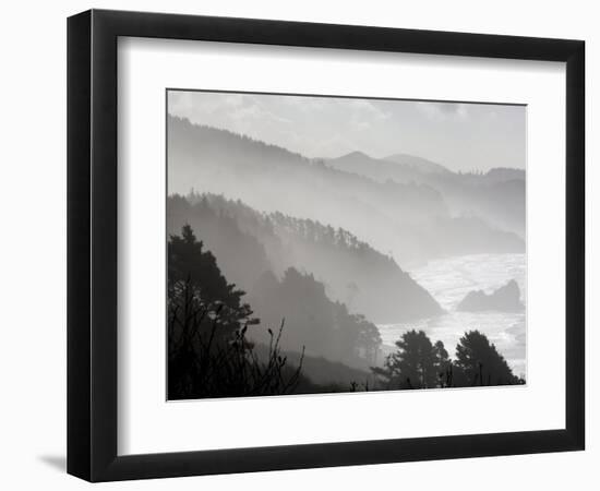 Coastline Near Seaside, Oregon, United States of America, North America-DeFreitas Michael-Framed Photographic Print