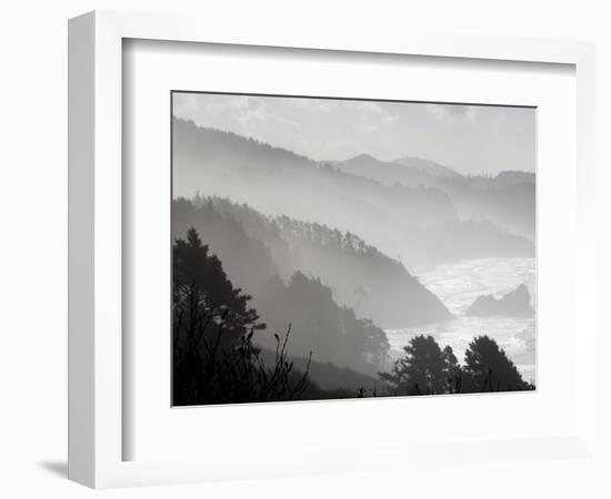 Coastline Near Seaside, Oregon, United States of America, North America-DeFreitas Michael-Framed Photographic Print