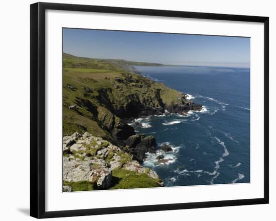 Coastline Near Zennor, Cornwall, England, United Kingdom, Europe-Rob Cousins-Framed Photographic Print