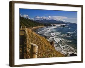 Coastline North of Cannon Beach, Ecola State Park, Oregon, USA-Joe Restuccia III-Framed Photographic Print